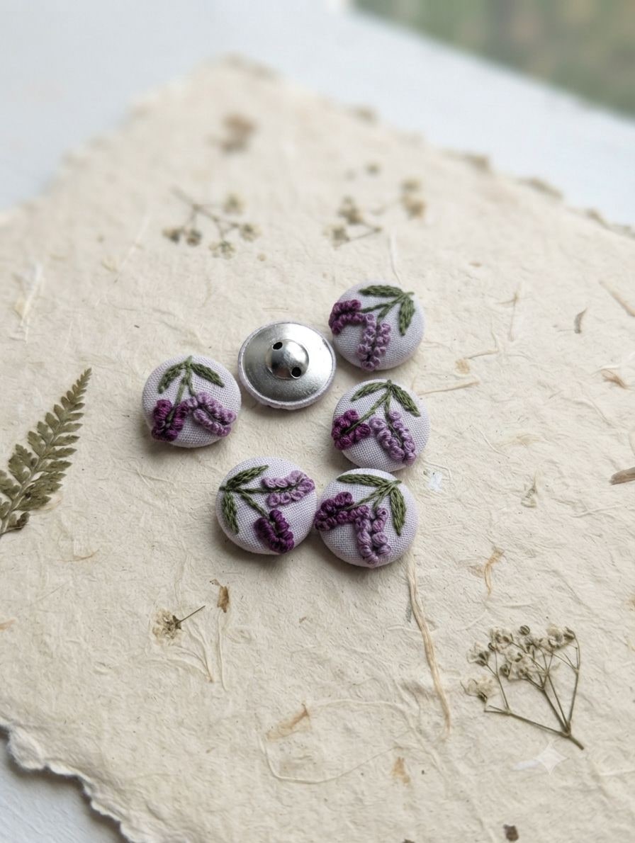 Plum Vine Buttons