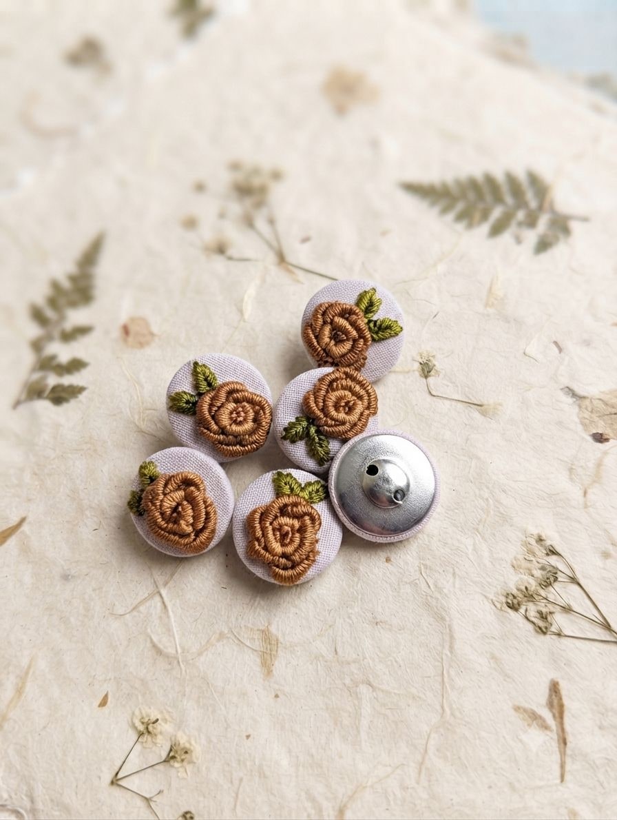 Marigold Rose Buttons